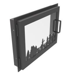 Дверка каминная 520х370