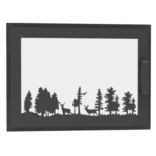 Дверка каминная 520х370