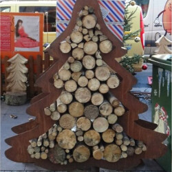 Уличная дровница “Ель“