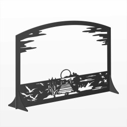 Каминный экран “Охотничьи зори“