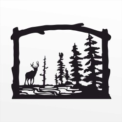 Каминный экран “На опушке“