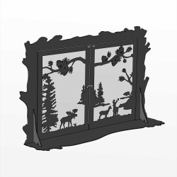 Каминный экран “Сибирь“