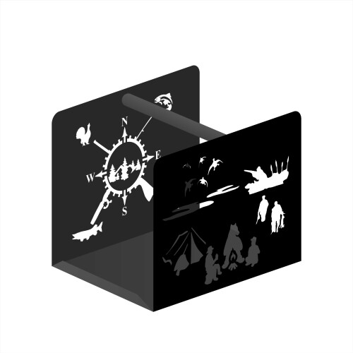 Дровница Классик “Охотничьи байки“