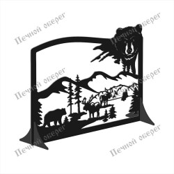 Каминный экран “Хозяин тайги“