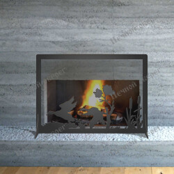 Каминный экран “Утки“