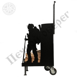 Дровница-тележка “Алтай“