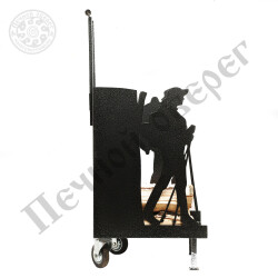 Дровница-тележка “Алтай“