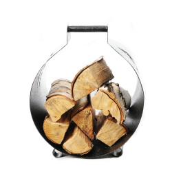 Дровница лукошко “Без рисунка“ малая